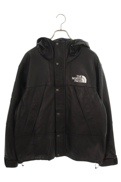 Supreme x The North Face 18AW Leather Mountain Parka Jacket Black Size M