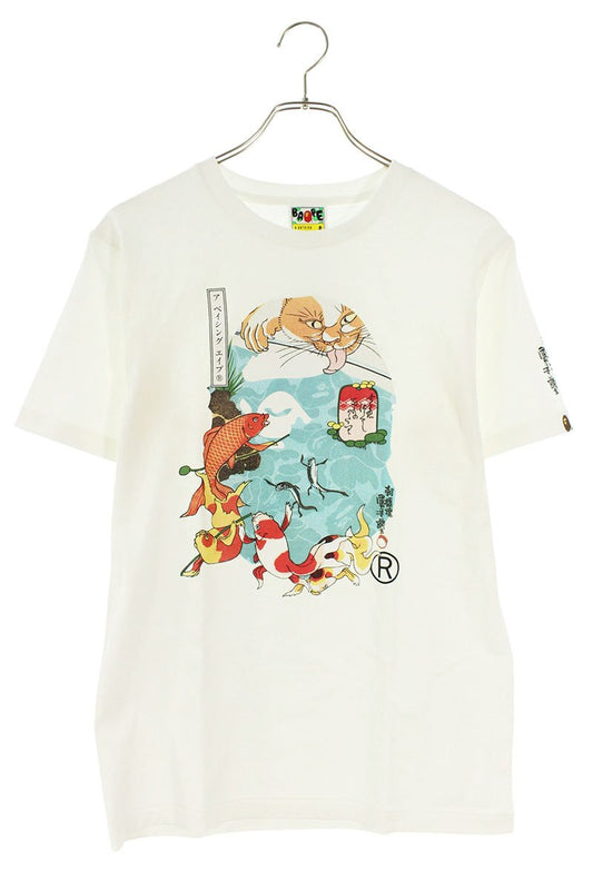 Bape Artist CollaboT-Shirt White x Blue Size M