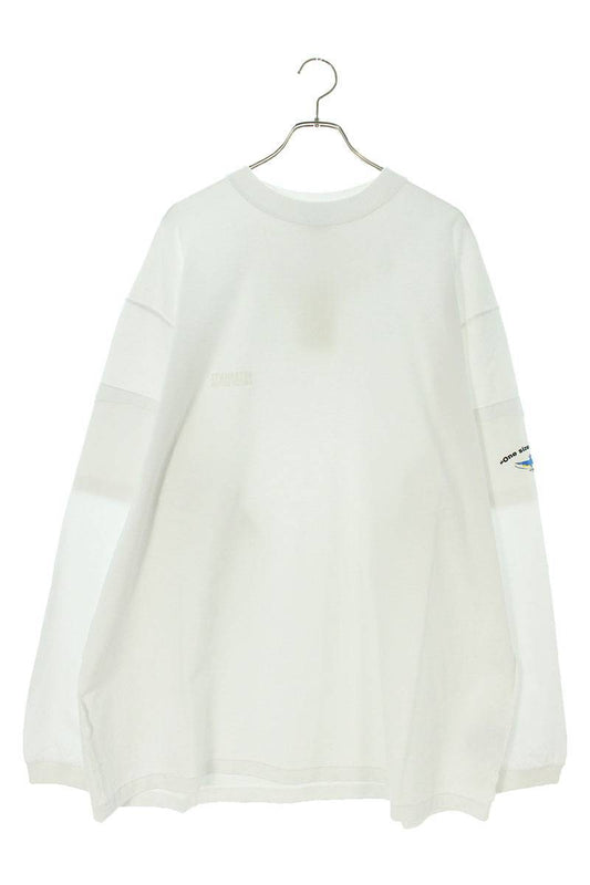 Vetements 23AW WHITE Logo Long Sleeve T-Shirt White Size S