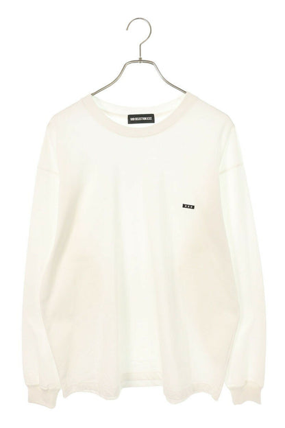 GOD SELECTION XXX Logo Patchwork Long Sleeve T-Shirt White Size L