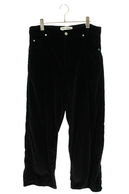 OUR LEGACY Vast Cut Velvet Long Pants Black Size 34