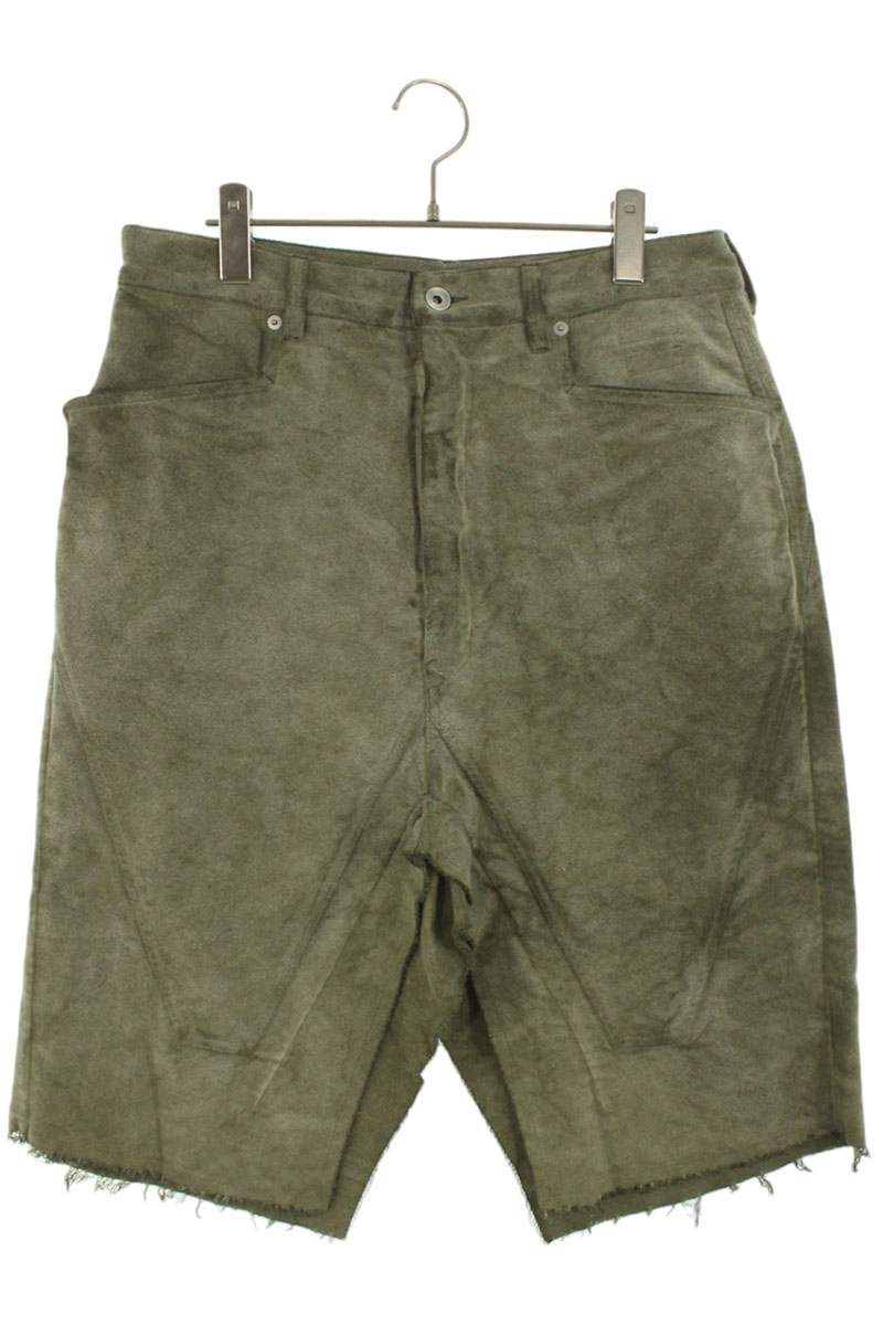 DRKSHDW Size 32 khaki cotton flannel skirt shorts Green US 32