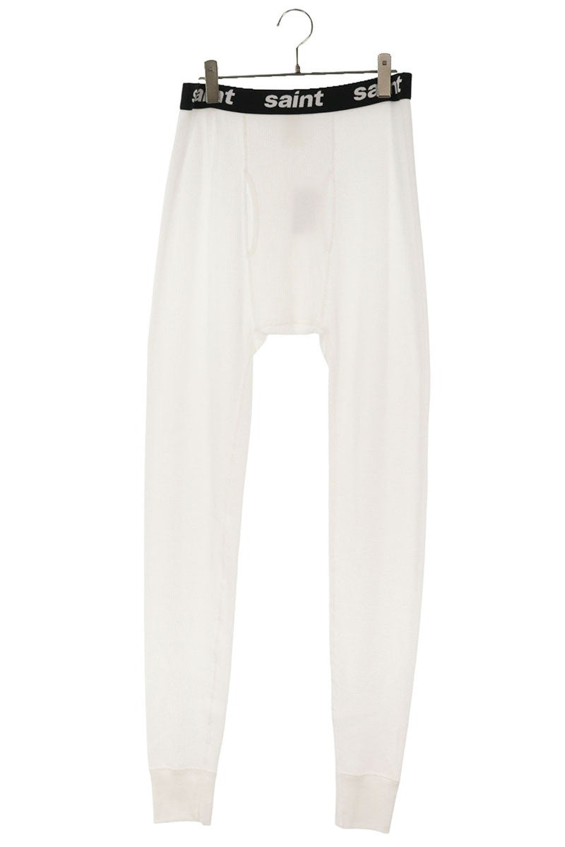 Saint Michael 25SS thermal Long Pants White x Black Size S