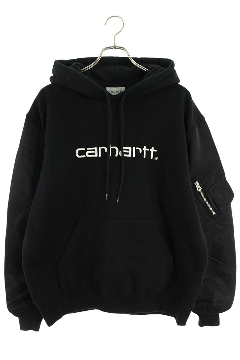 Comme des Garcons Junya Watanabe x Carhartt Front Logo Embroidered Hoodie Size M