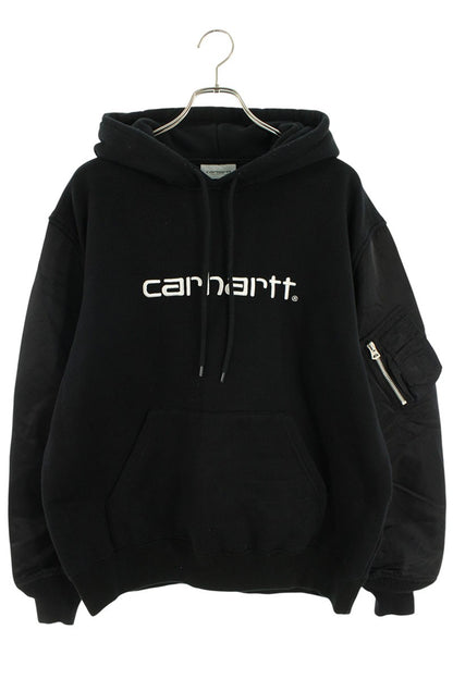 Comme des Garcons Junya Watanabe x Carhartt Front Logo Embroidered Hoodie Size M
