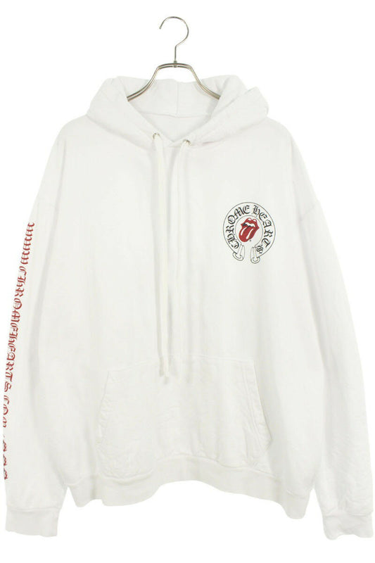 Chrome Hearts SWTSHRT PLVR Print Pullover Hoodie White x Red Size XL
