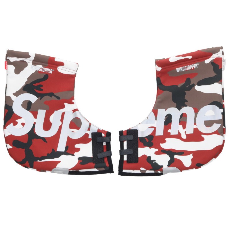 Supreme 25AW Windstopper Handlebar Mitts Red x White One Size