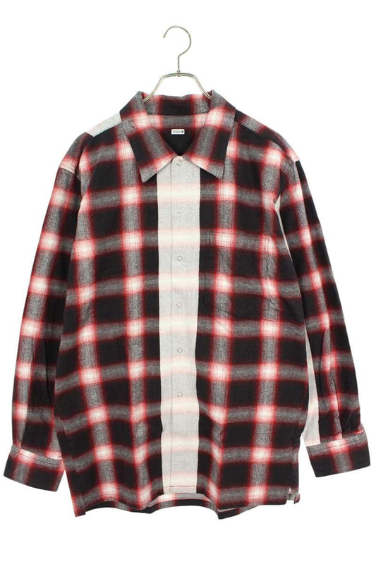SEQUEL 23AW Long Sleeve Shirt Red x White Size L