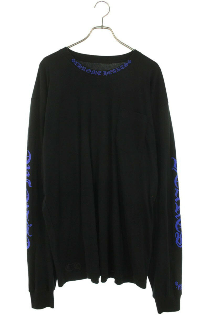 Chrome Hearts Online Exclusive Long Sleeve Tee Black/Blue Size XXL