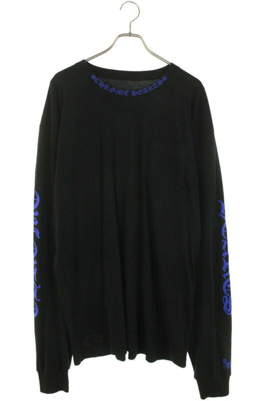 Chrome Hearts Online Exclusive Long Sleeve Tee Black/Blue Size XXL