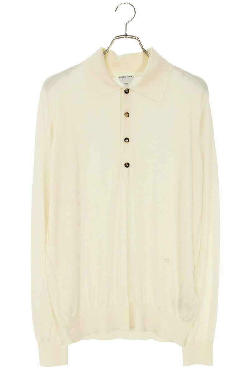 Bottega Veneta 25SS Polo Long Sleeve T-Shirt White Size XS