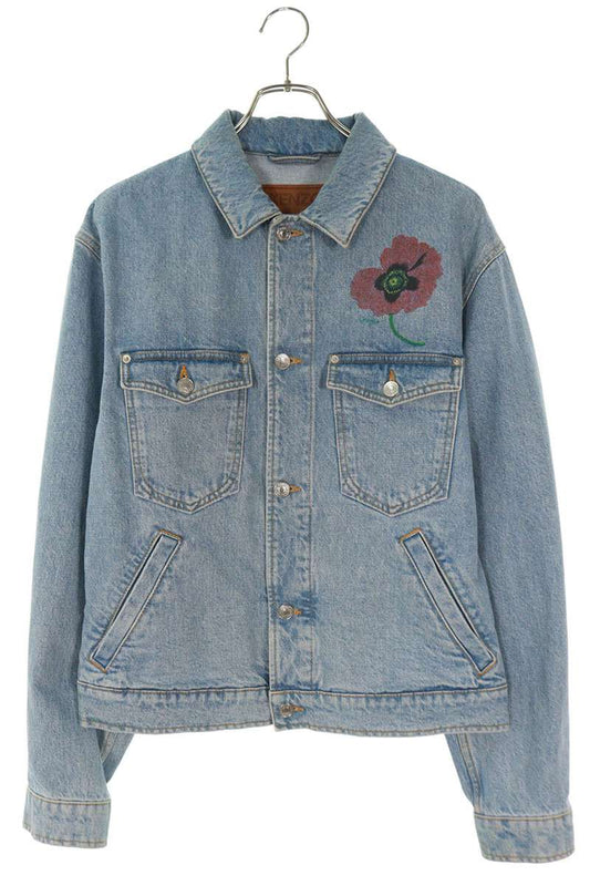 Kenzo 22AW Print Denim Jacket Blue Size M