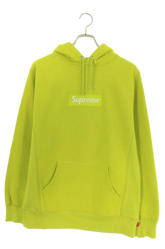Vintage Supreme Tops - SUPREME 12AW Box Logo Pullover Logo Pullover Hoodie Green Size L - Authentic Archive