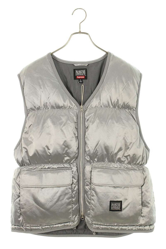 Supreme x FRANCOIS GIRBAUD 25SS Down Puffer Vest Silver Size M