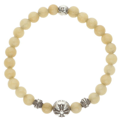 Chrome Hearts Beaded bracelet White x Silver (Silver 15.67g)