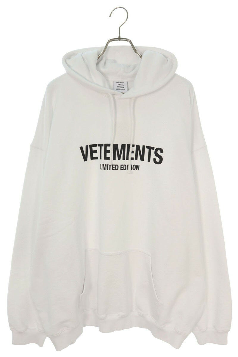 Vetements 24AW Logo Hoodie White Size M