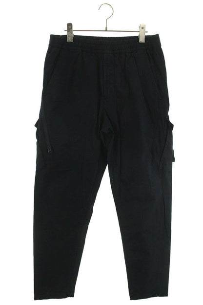Stone Island Logo Patchwork Cargo Long Pants Blue Size 32