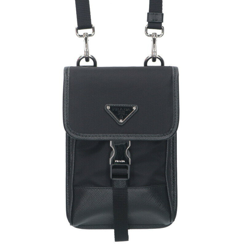 Prada Phone Shoulder Bag Black One Size