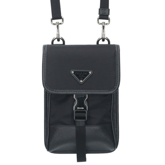 Prada Phone Shoulder Bag Black One Size