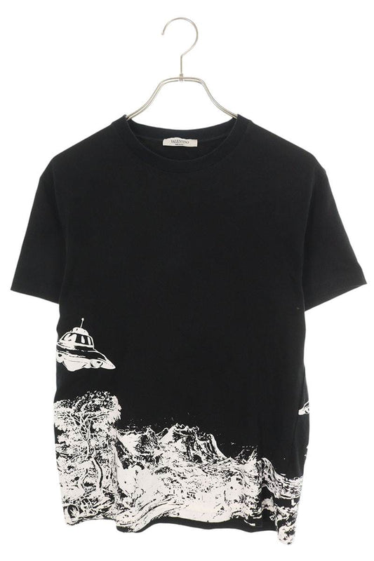 Vintage Undercover Tops - UNDERCOVER x VALENTINO Printed T-shirt Black White Size S - Authentic Archive