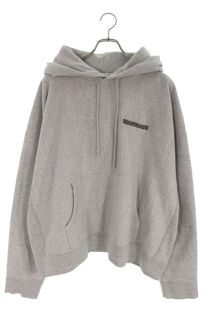 READYMADE Logo Embroidered Pullover Hoodie Gray Size M