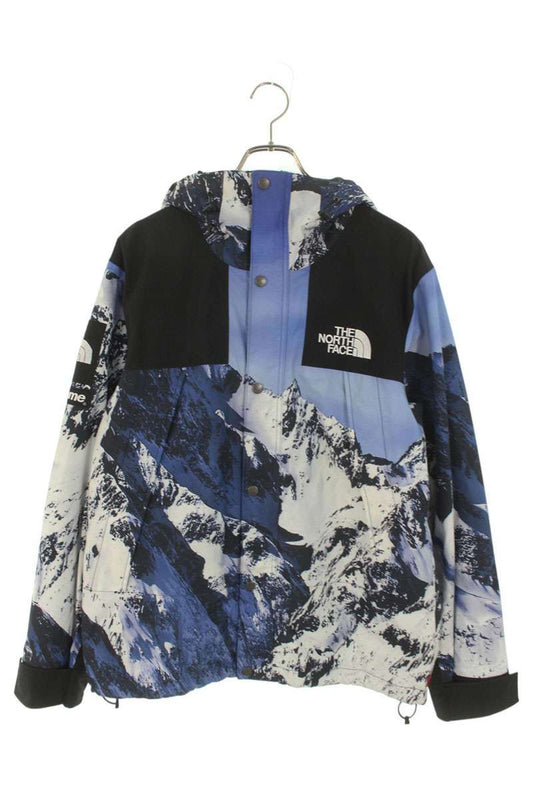 Supreme x The North Face 17AW The North Face Mountain Parka Blue Size M