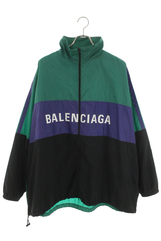 Balenciaga Logo Jacket Green x Black Size S