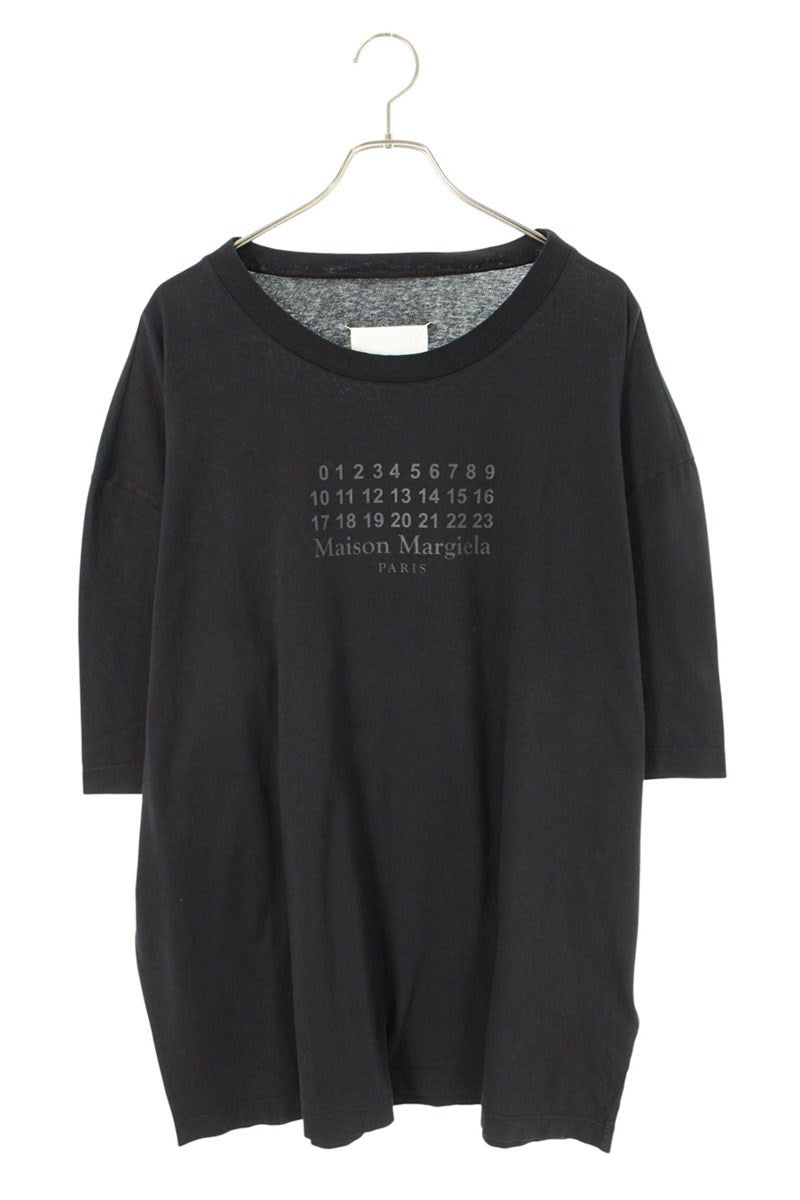 Maison Margiela 25AW Calendar Logo Print T-Shirt Black Size L