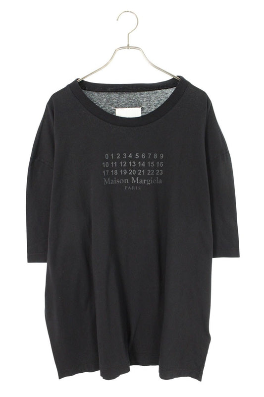Maison Margiela 25AW Calendar Logo Print T-Shirt Black Size L