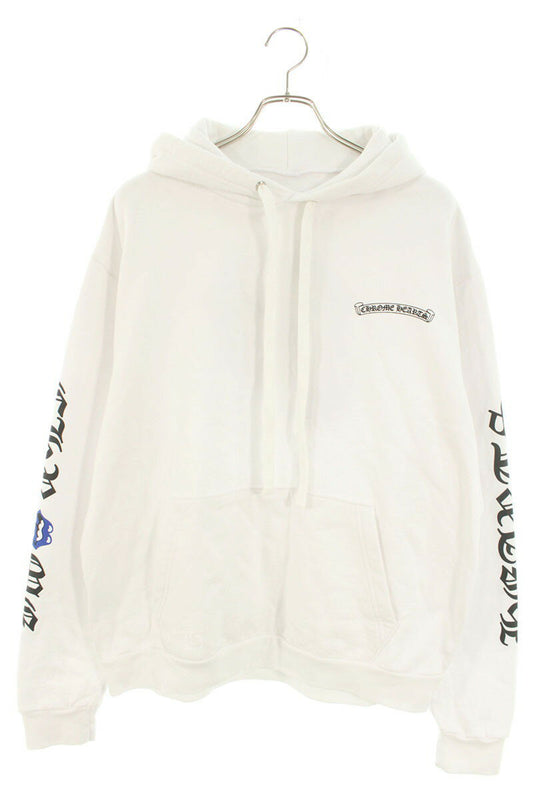 Chrome Hearts SWTSHRT PLVR LTD Print Pullover Hoodie White x Blue Size M