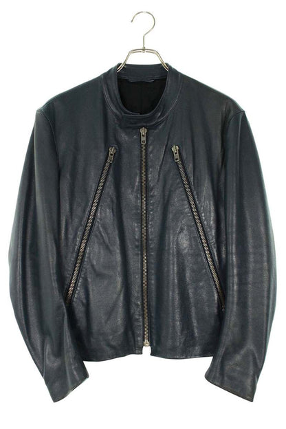 Maison Martin Margiela 07AW Leather Jacket Blue Size XS