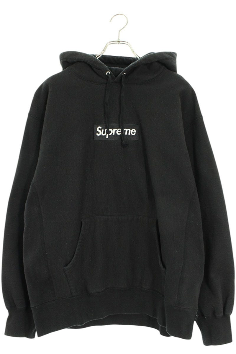 Supreme 21AW Box Logo Hooded Sweatshirt Black Size L