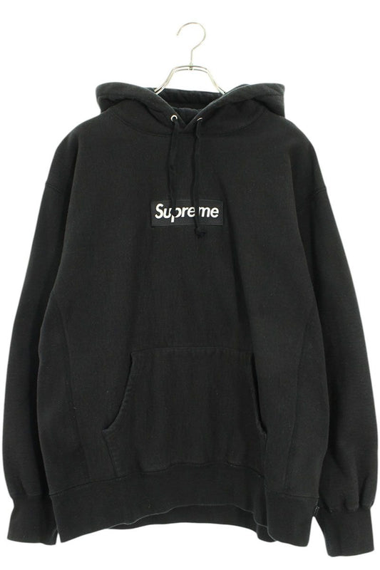 Supreme 21AW Box Logo Hooded Sweatshirt Black Size L