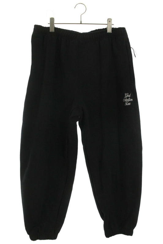 GOD SELECTION XXX Logo Embroidered Long Pants Black Size US 36