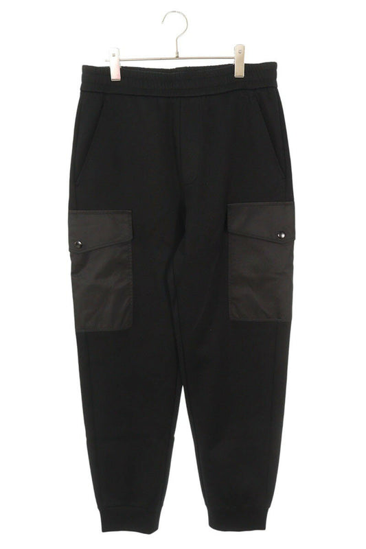 Prada Re-Nylon Cotton Fleece Long Pants Black Size US 32