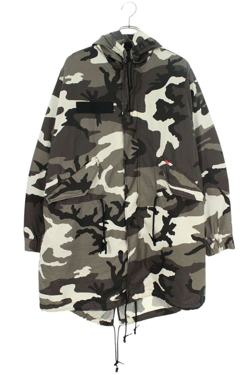 Supreme 24SS Futura Fishtail Parka Coat Gray Size S