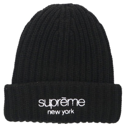 Supreme 25AW Classic Logo knit hat Black One Size