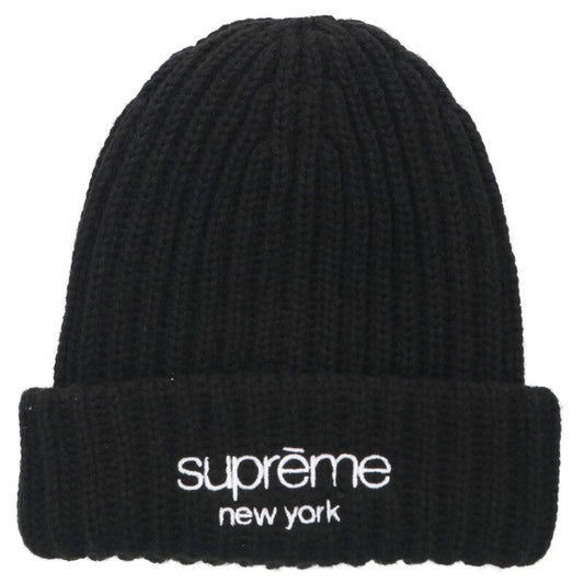 Supreme 25AW Classic Logo knit hat Black One Size