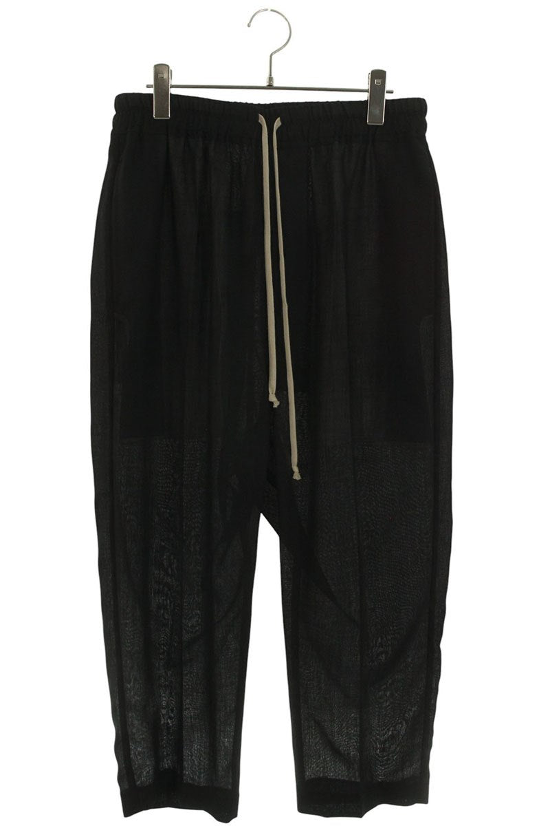Vintage Rick Owens Bottoms - Rick Owens Sheer Long Pants Wool Black Size 50 - Authentic Archive