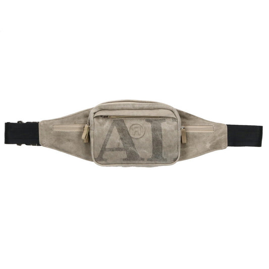 READYMADE Cotton Body Waist Bag Gray x Silver One Size