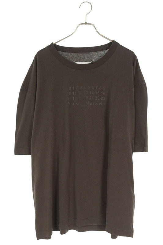 Vintage Maison Margiela Tops - Maison Margiela 25AW Calendar Logo Print Brown Size M - Authentic Archive