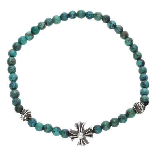 Chrome Hearts Beaded bracelet Silver x Blue (Silver 9.32g)