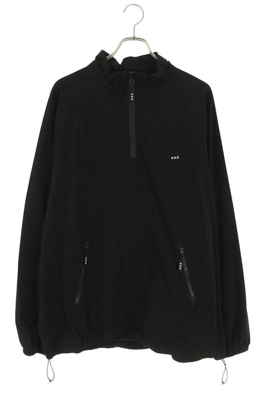 GOD SELECTION XXX Logo Patch Half Zip Nylon Blouson Size XL