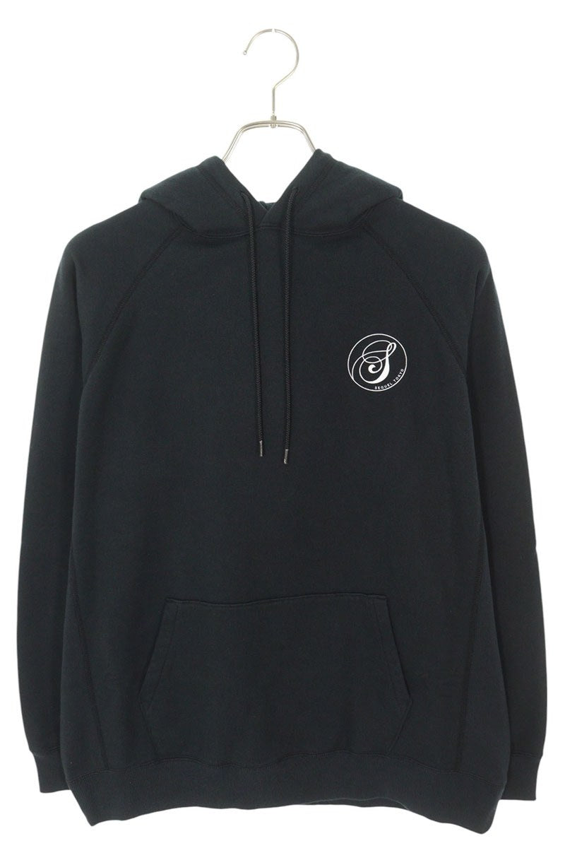 SEQUEL 24AW Print Hoodie Black 24AW-SWCS Size S