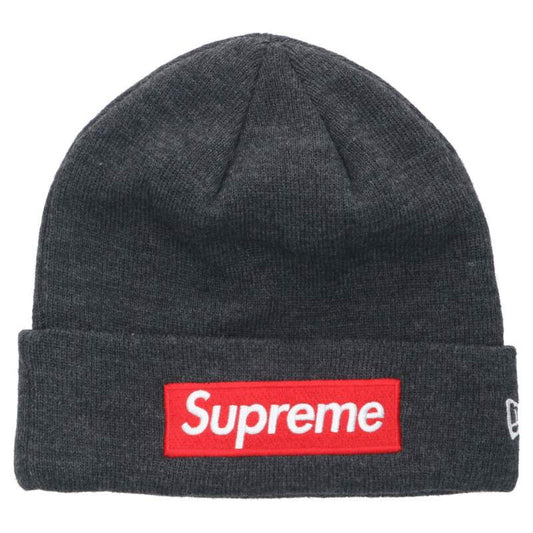 Supreme x New Era Box Logo Beanie Logo Hat Gray Size ONE SIZE