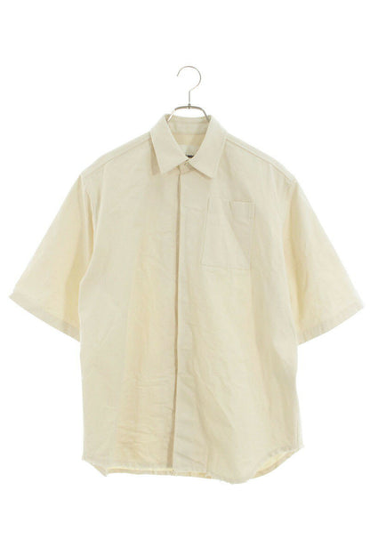 Jil Sander 20SS Logo Print Short Sleeve Shirt White Size XL