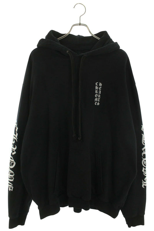 Chrome Hearts SWTSHRT PLV Logo Print Pullover Hoodie Black Size XXL