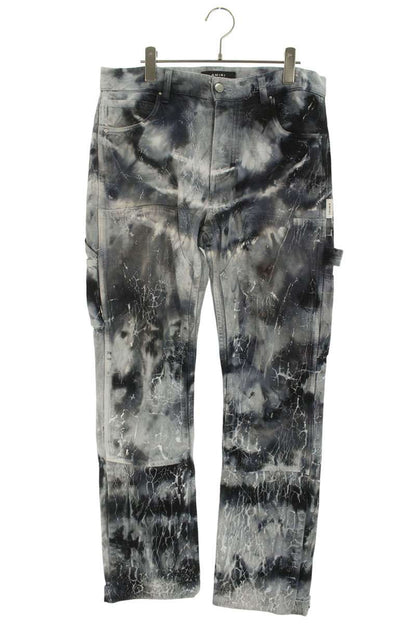 Amiri All-Over Print Denim Pants Gray Size 29
