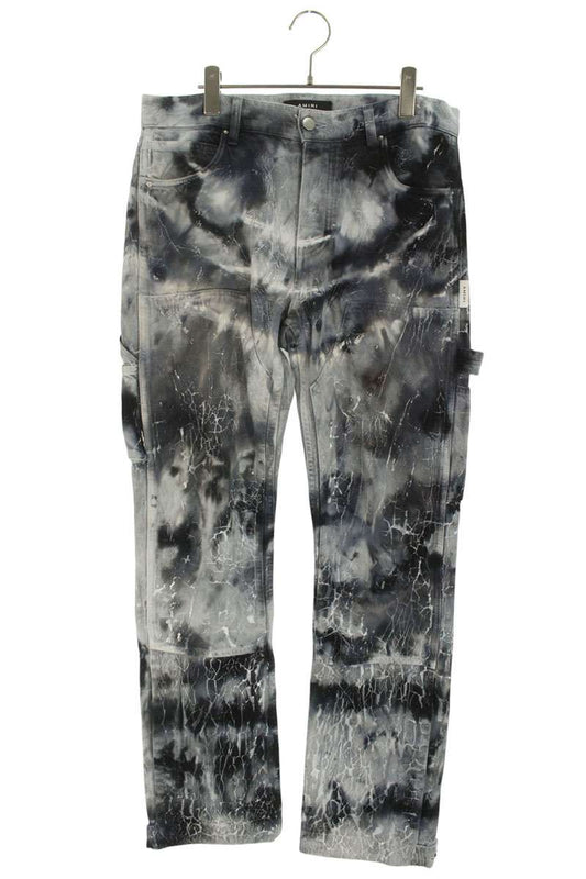 Amiri All-Over Print Denim Pants Gray Size 29