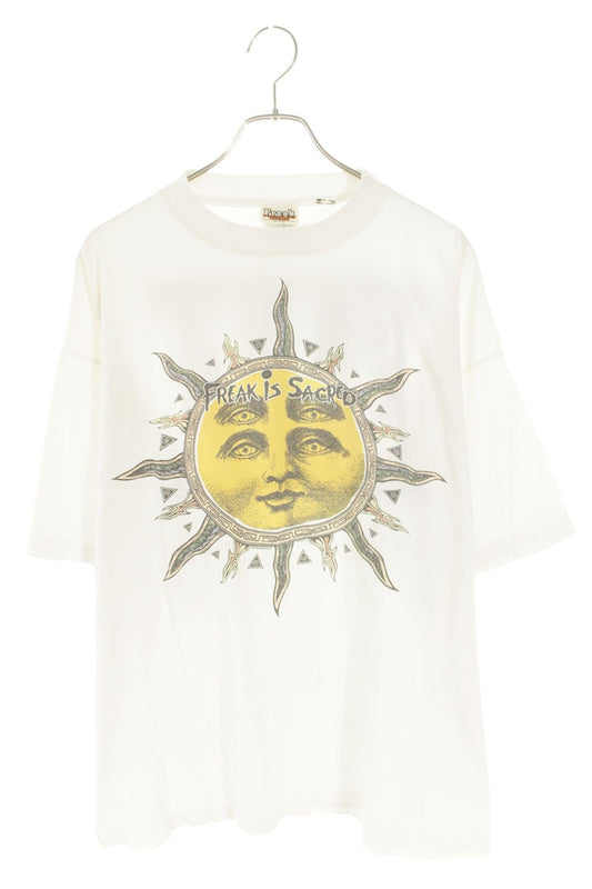 Saint Michael FLEA Print T-Shirt White Size XXL